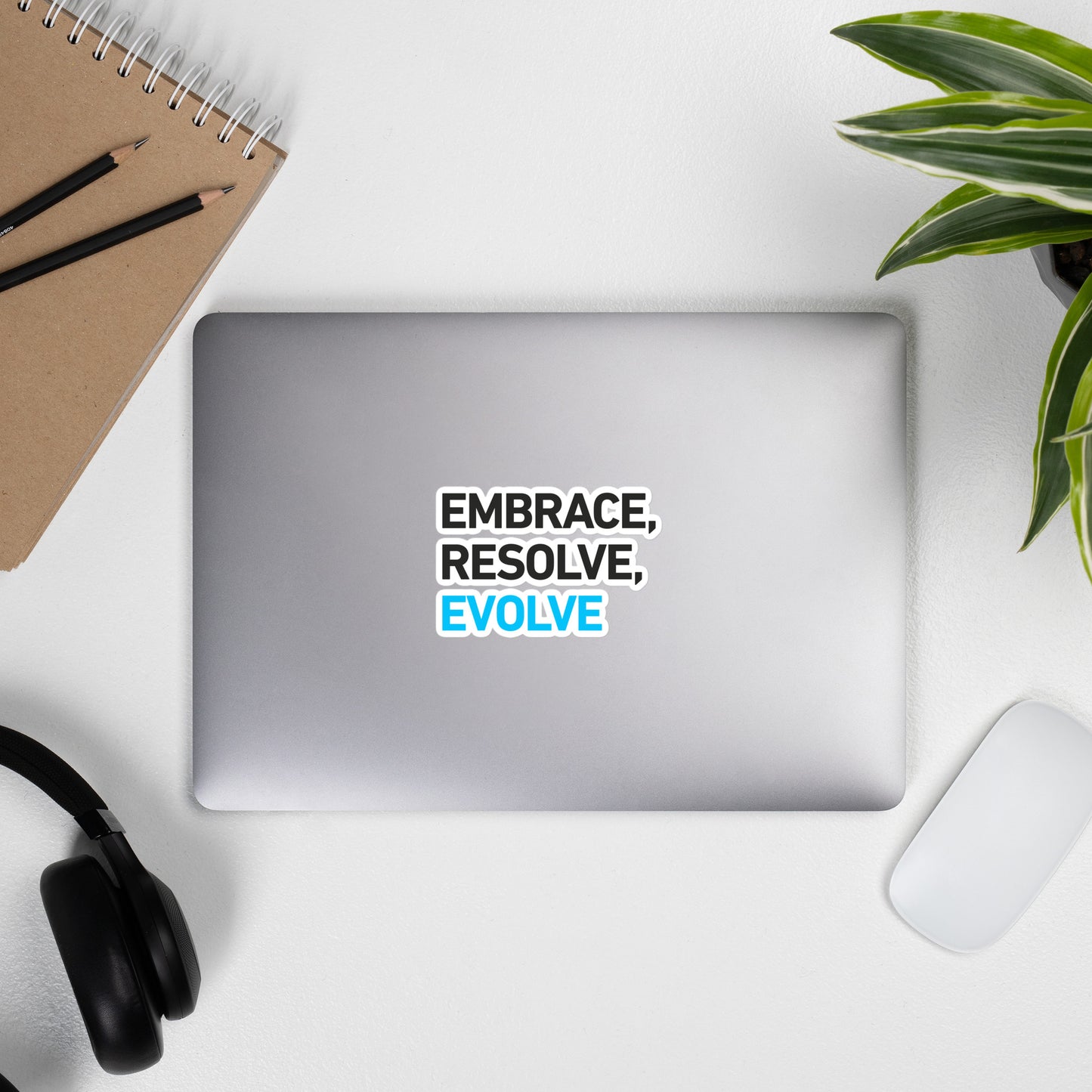 Bubble-free stickers - Embrace, Resolve, Evolve