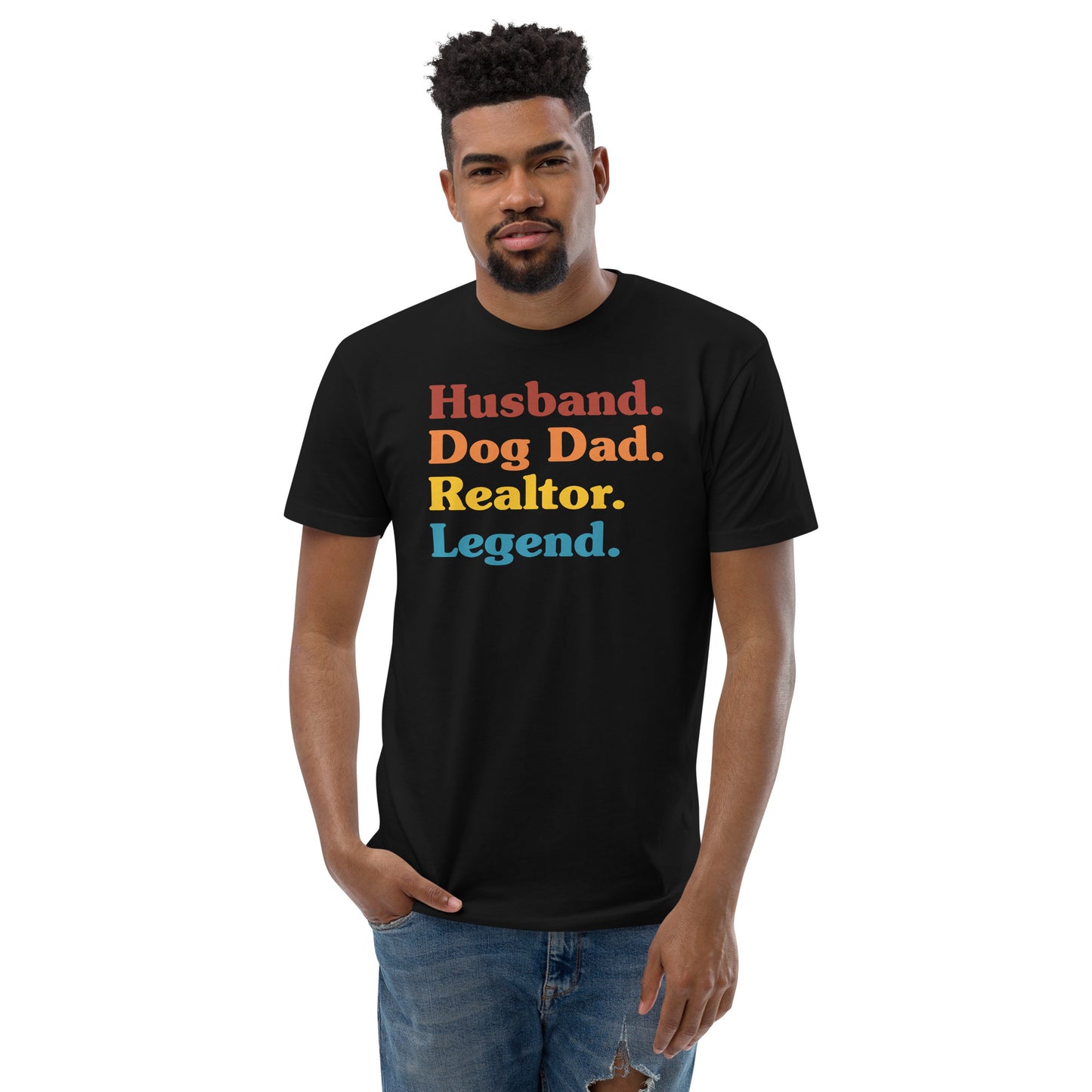 Short Sleeve T-shirt "Husband. Dog Dad. Realtor. Legend."