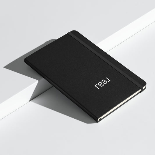 Hardcover bound notebook - Real Logo