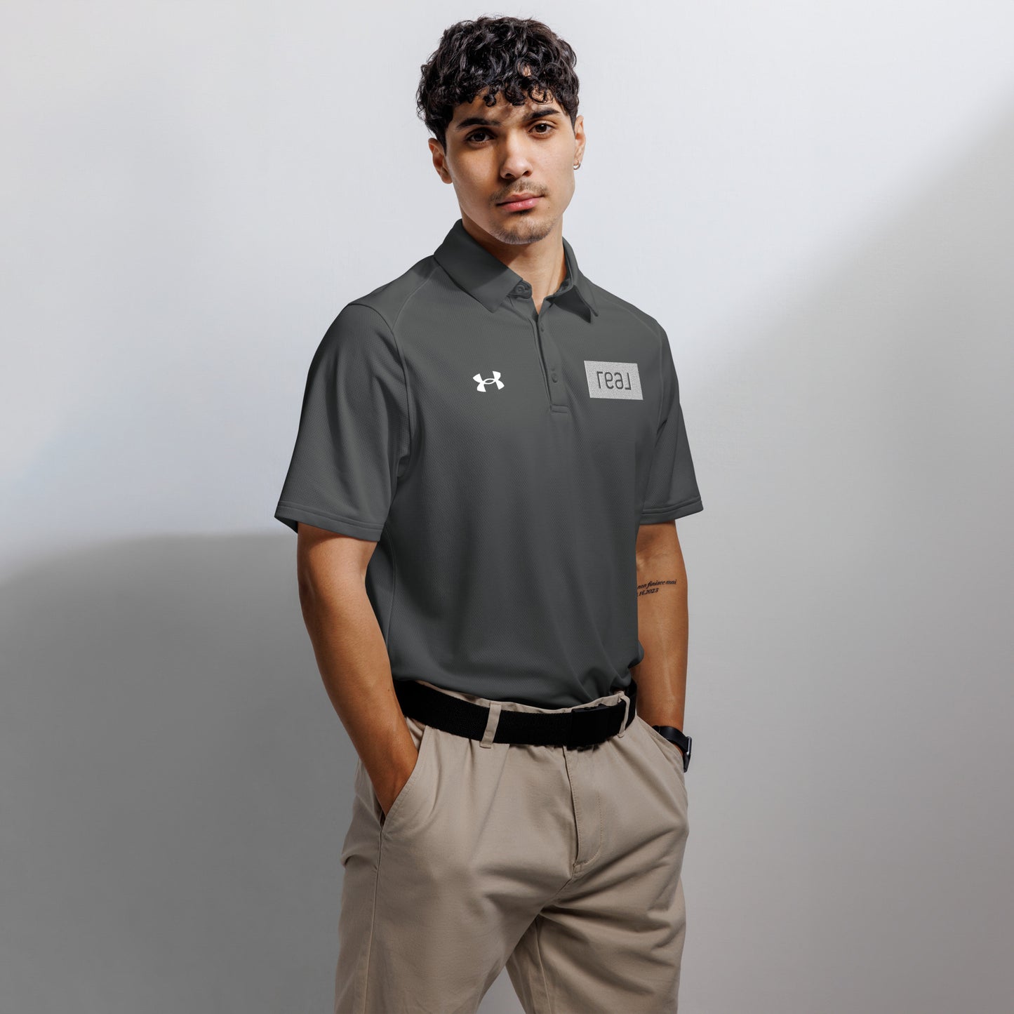 Under Armour® men's polo - Real logo (Embroidered)