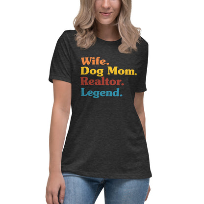 Women's Relaxed T-Shirt - "Dog Mom"