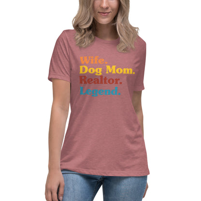 Women's Relaxed T-Shirt - "Dog Mom"