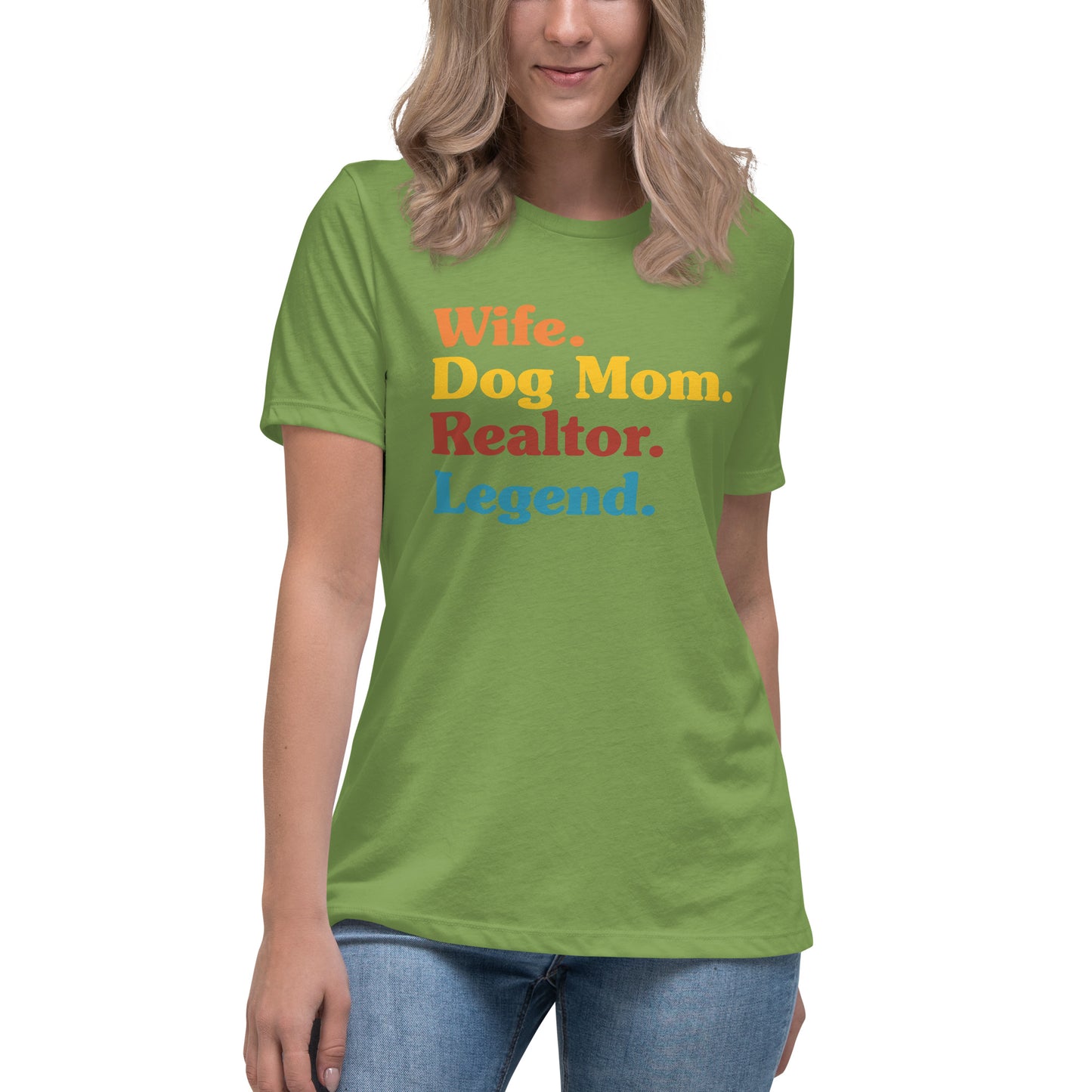 Women's Relaxed T-Shirt - "Dog Mom"