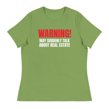 Women's Relaxed T-Shirt  - "WARNING!"